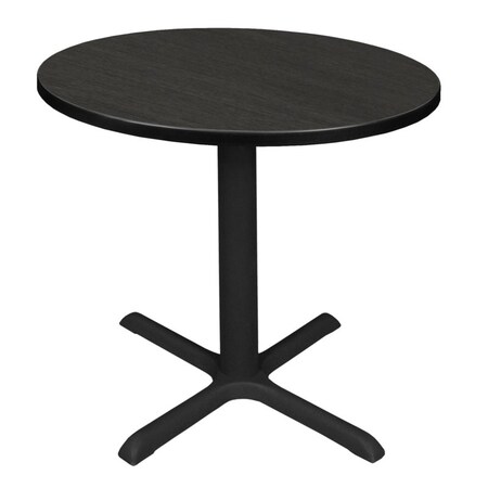 Regency Cain Square & Round Tables, 30 W, 30 L, 29 H, Wood, Metal Top, Ash Grey TB30RNDAG